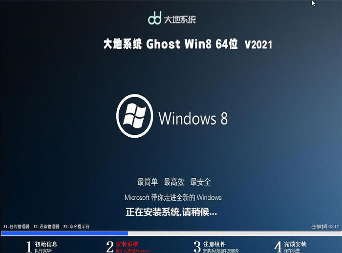 大地系统ghost win8.1 64位 稳定版v2021.08